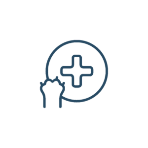 a hand holding a plus sign in the middle of a circle